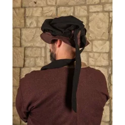 Mytholon Landsknecht Beret Rupert, Black-green 5 Mytholon Landsknecht Beret Rupert, Black-green -Medieval Clothing Sales Store landsknecht beret rupert black green 2