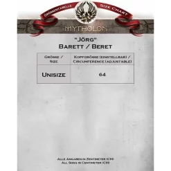 Mytholon Landsknecht Beret Rupert, Black-red -Medieval Clothing Sales Store landsknecht beret rupert black red 2