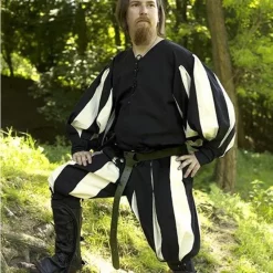 Epic Armoury Landsknecht Shirt Black 5 Epic Armoury Landsknecht Shirt Black -Medieval Clothing Sales Store landsknecht shirt black 2