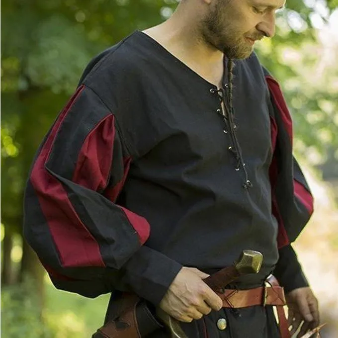 Epic Armoury Landsknecht Shirt, Black/red 2 Epic Armoury Landsknecht Shirt, Black/red - Image 2