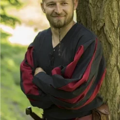 Epic Armoury Landsknecht Shirt, Black/red 9 Epic Armoury Landsknecht Shirt, Black/red -Medieval Clothing Sales Store landsknecht shirt black red 3