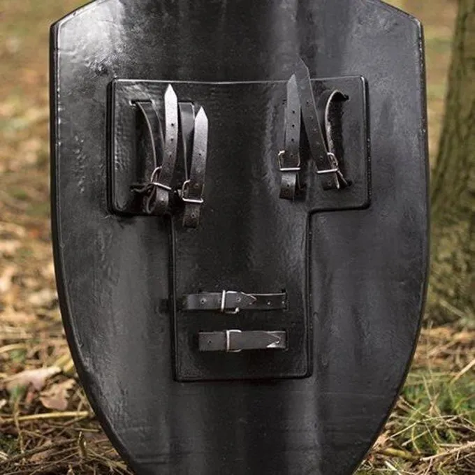 Epic Armoury LARP Checkered Shield White/black/gold 2 Epic Armoury LARP Checkered Shield White/black/gold - Image 2