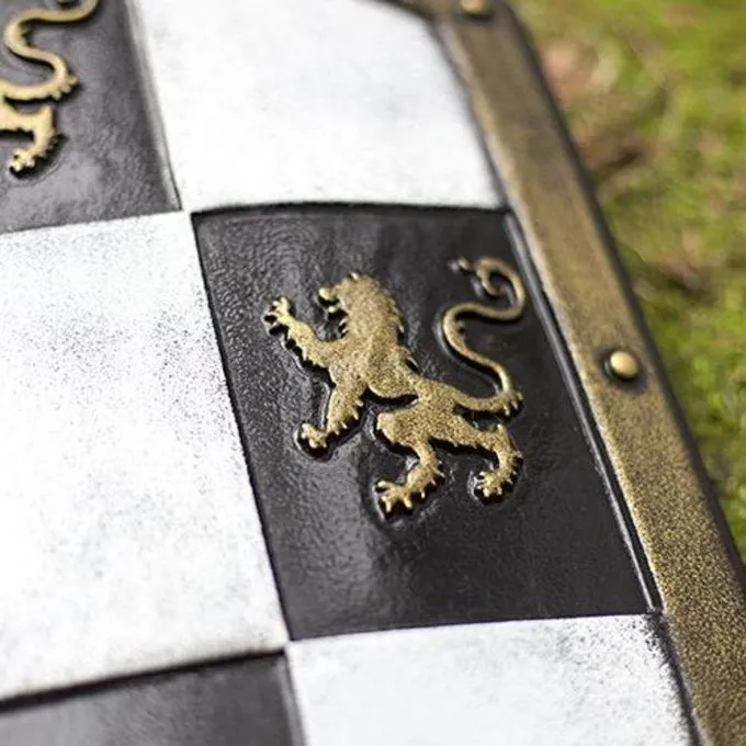 Epic Armoury LARP Checkered Shield White/black/gold 3 Epic Armoury LARP Checkered Shield White/black/gold - Image 3