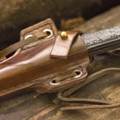 Epic Armoury LARP Cutthroat Knife With Holder, Brown -Medieval Clothing Sales Store larp cutthroat knife with holder brown 2