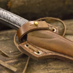 Epic Armoury LARP Cutthroat Knife With Holder, Brown -Medieval Clothing Sales Store larp cutthroat knife with holder brown 3