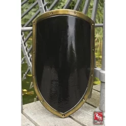 Epic Armoury LARP Kite Shield Black -Medieval Clothing Sales Store larp kite shield black 2