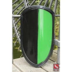 Epic Armoury LARP Kite Shield Black/green -Medieval Clothing Sales Store larp kite shield black green 2