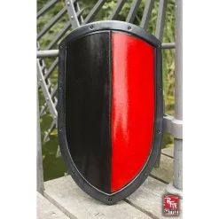Epic Armoury LARP Kite Shield Black/red -Medieval Clothing Sales Store larp kite shield black red 2