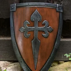 Epic Armoury LARP Kite Shield Steel-wood
