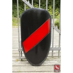 Epic Armoury LARP Knight Shield Black/red -Medieval Clothing Sales Store larp knight shield black red 2