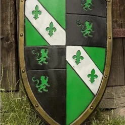 Epic Armoury LARP Lion Shield Green/black/white