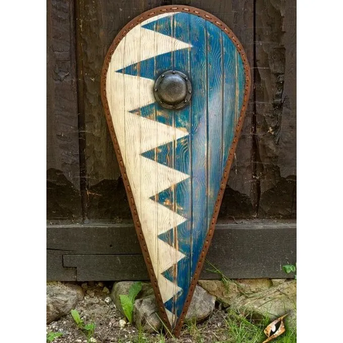 Epic Armoury LARP Norman Shield Blue-white 6 Epic Armoury LARP Norman Shield Blue-white - Image 6