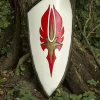 Epic Armoury LARP Red-white Elven Shield, 120 X 55 Cm