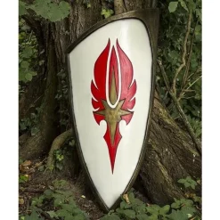 Epic Armoury LARP Red-white Elven Shield, 120 X 55 Cm -Medieval Clothing Sales Store larp red white elven shield 120 x 55 cm 5