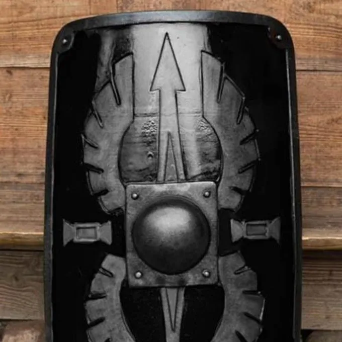 Epic Armoury LARP Roman Scutum, Black 1 Epic Armoury LARP Roman Scutum, Black