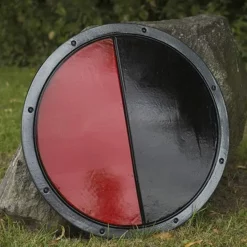 Epic Armoury LARP Round Shield Black/red -Medieval Clothing Sales Store larp round shield black red 2