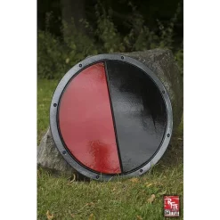 Epic Armoury LARP Round Shield Black/red -Medieval Clothing Sales Store larp round shield black red 4
