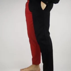 Leonardo Carbone Late 14th Century Trousers Mi Parti, Black/red