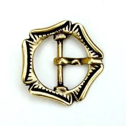 Late Medieval Rose Buckle, Silvered