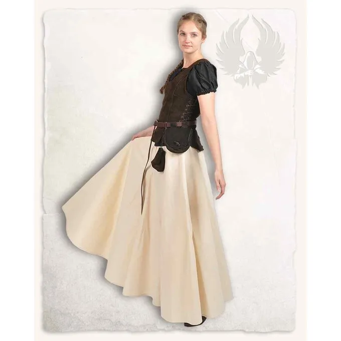 Mytholon Leather Bodice Lisa, Brown 2 Mytholon Leather Bodice Lisa, Brown - Image 2