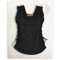 Mytholon Leather Bodice Lucy, Black 9 Mytholon Leather Bodice Lucy, Black -Medieval Clothing Sales Store leather bodice lucy black 3