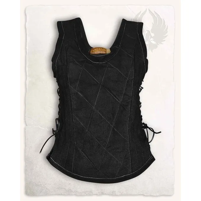 Mytholon Leather Bodice Lucy, Black 4 Mytholon Leather Bodice Lucy, Black - Image 4