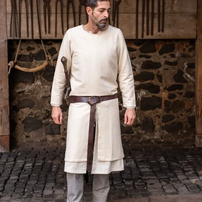 Burgschneider Long Medieval Tunic Arnaud, Natural 1 Burgschneider Long Medieval Tunic Arnaud, Natural