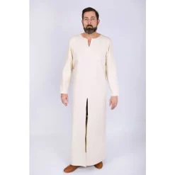 Burgschneider Long Undertunic Bernard, Natural -Medieval Clothing Sales Store long undertunic bernard natural 2