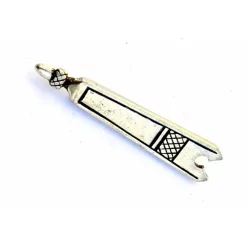 Medieval Belt End (1350-1500), Silvered