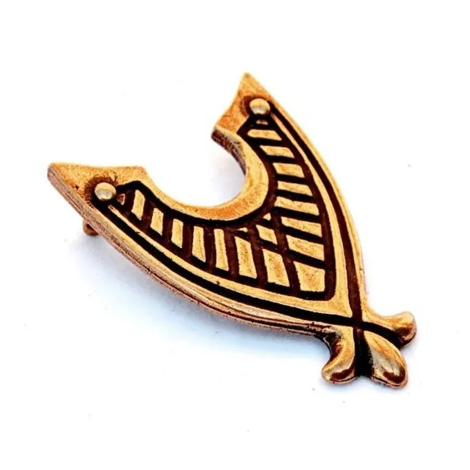 Medieval Belt End 4.5 Cm, Bronze 1 Medieval Belt End 4.5 Cm, Bronze