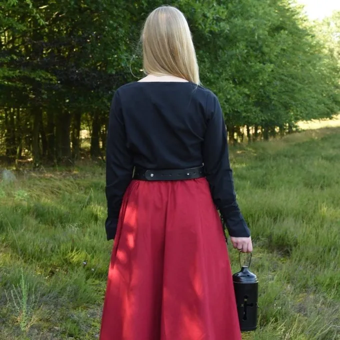 Medieval Blouse Aubrey, Black 5 Medieval Blouse Aubrey, Black - Image 5