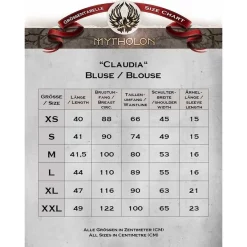 Mytholon Medieval Blouse Claudia, Cream 5 Mytholon Medieval Blouse Claudia, Cream -Medieval Clothing Sales Store medieval blouse claudia cream 2