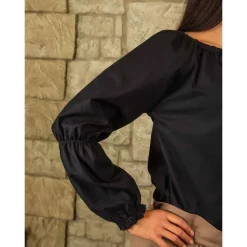 Mytholon Medieval Blouse Kara, Black -Medieval Clothing Sales Store medieval blouse kara black 4
