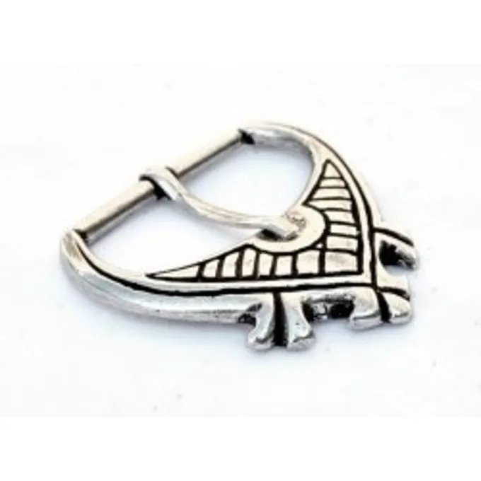 Medieval Buckle 4,5 Cm, Silver Plated 2 Medieval Buckle 4,5 Cm, Silver Plated - Image 2