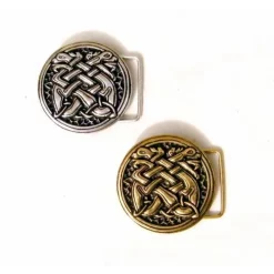 Medieval Buckle Celtic Dogs