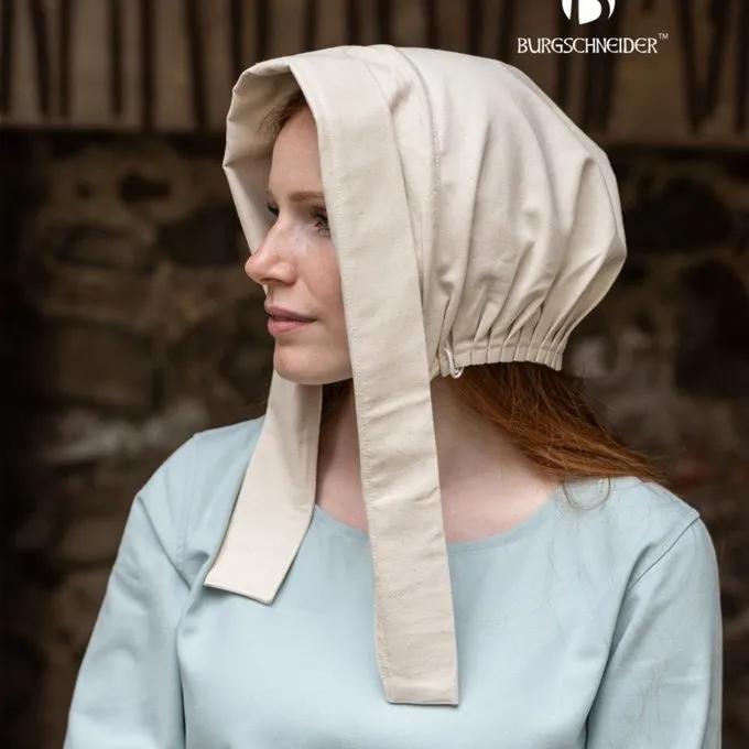 Burgschneider Medieval Cap Dagmar, Natural 2 Burgschneider Medieval Cap Dagmar, Natural - Image 2