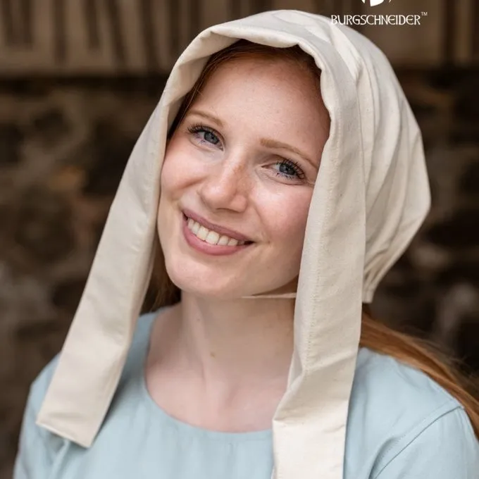 Burgschneider Medieval Cap Dagmar, Natural 3 Burgschneider Medieval Cap Dagmar, Natural - Image 3