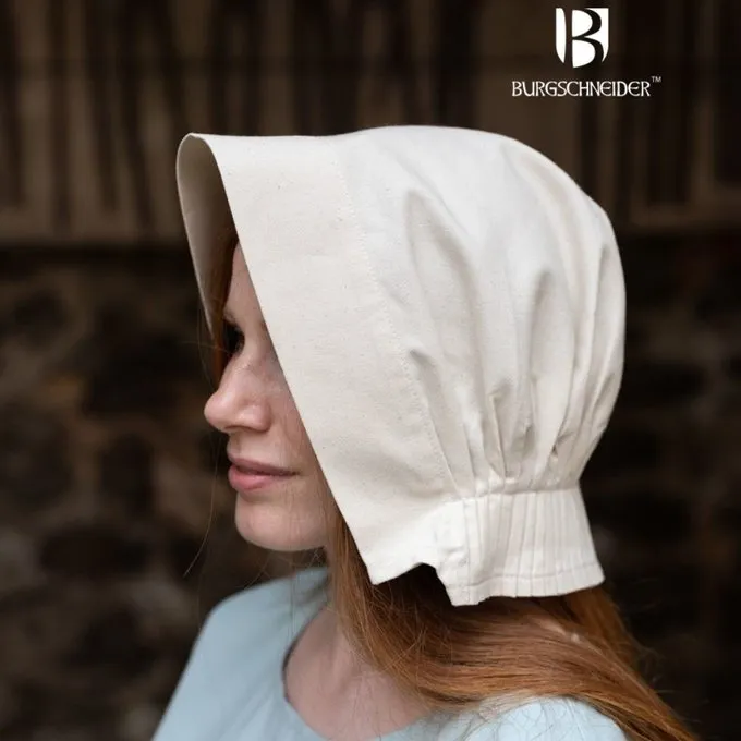 Burgschneider Medieval Cap Helga, Natural 2 Burgschneider Medieval Cap Helga, Natural - Image 2
