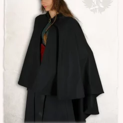 Mytholon Medieval Cape Kim Wool, Black