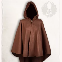 Mytholon Medieval Cape Kim Wool, Brown 6 Mytholon Medieval Cape Kim Wool, Brown -Medieval Clothing Sales Store medieval cape kim wool brown 2