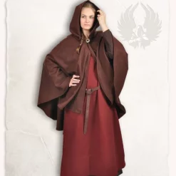 Mytholon Medieval Cape Kim Wool, Brown 7 Mytholon Medieval Cape Kim Wool, Brown -Medieval Clothing Sales Store medieval cape kim wool brown 3
