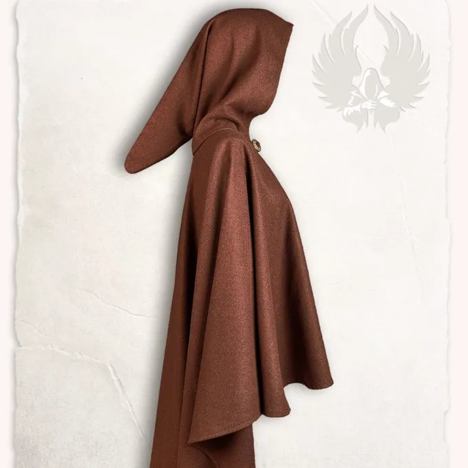 Mytholon Medieval Cape Kim Wool, Brown 1 Mytholon Medieval Cape Kim Wool, Brown