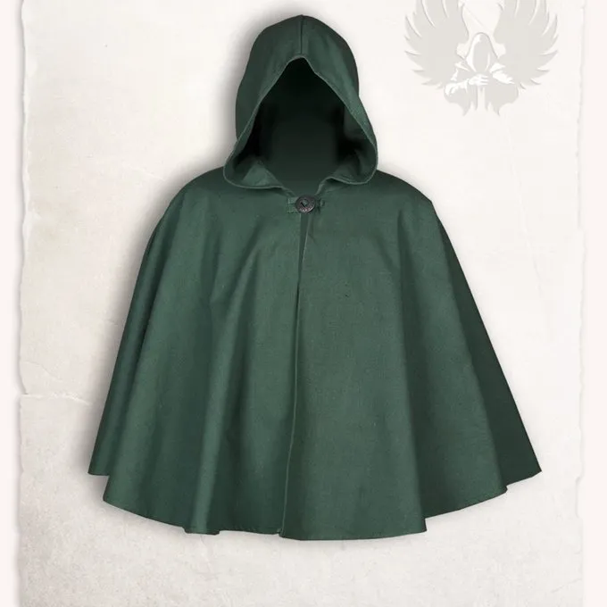 Mytholon Medieval Cape Kim Wool, Green 1 Mytholon Medieval Cape Kim Wool, Green