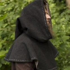 Epic Armoury Medieval Chaperon Erhard, Dark Grey 5 Epic Armoury Medieval Chaperon Erhard, Dark Grey -Medieval Clothing Sales Store medieval chaperon erhard dark grey 2