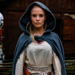 Leonardo Carbone Medieval Cloak Karen Grey -Medieval Clothing Sales Store medieval cloak karen grey 4