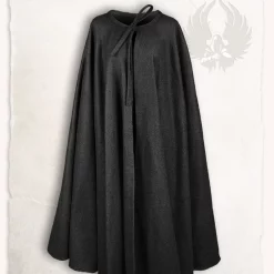 Mytholon Medieval Cloak Rudolf Wool, Black