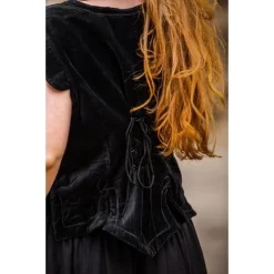 Leonardo Carbone Medieval Doublet Caelia Black -Medieval Clothing Sales Store medieval doublet caelia black 5