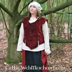 Leonardo Carbone Medieval Doublet Caelia Red 9 Leonardo Carbone Medieval Doublet Caelia Red -Medieval Clothing Sales Store medieval doublet caelia red 3