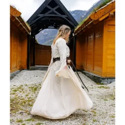 Leonardo Carbone Medieval Dress Begina, Natural -Medieval Clothing Sales Store medieval dress begina natural 3