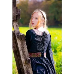 Leonardo Carbone Medieval Dress Borgia, Black -Medieval Clothing Sales Store medieval dress borgia black 4